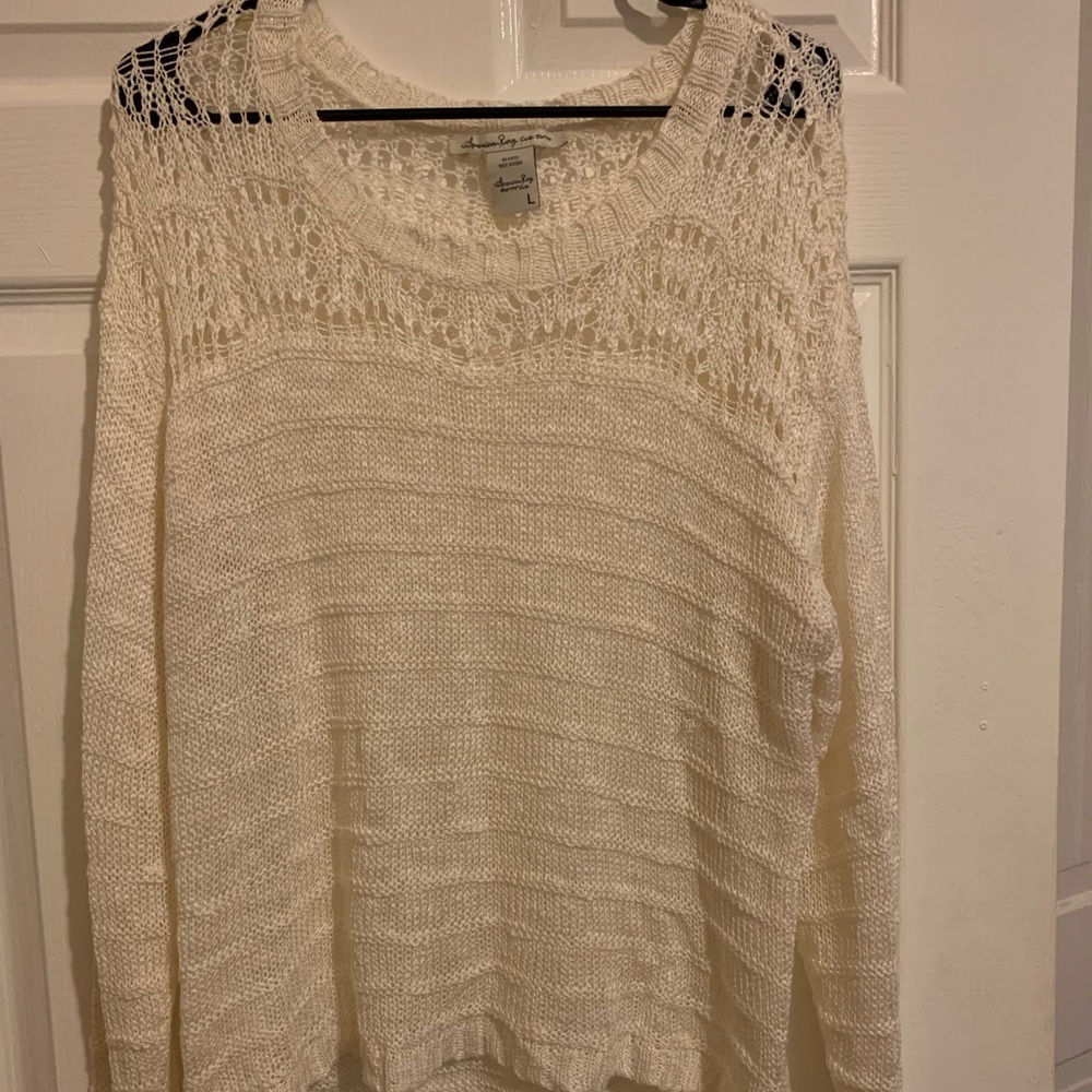 American rag knit sweater